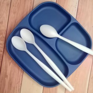 7.87" PLA Eco-friendly Disposable Long Handle Spoon | Bulk Pack| white