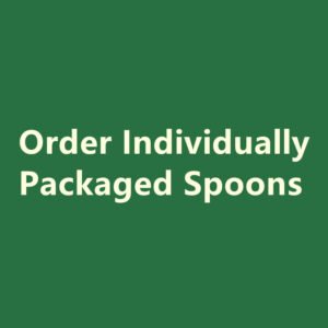 100% Compostable PLA Long Handle Spoon(7.87 Inch) | Pre-order for White Kraft Paper Packaging | Minimum Order 4,000 Pieces